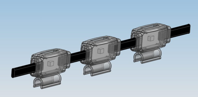 Luce di ghiaia RGB con clip